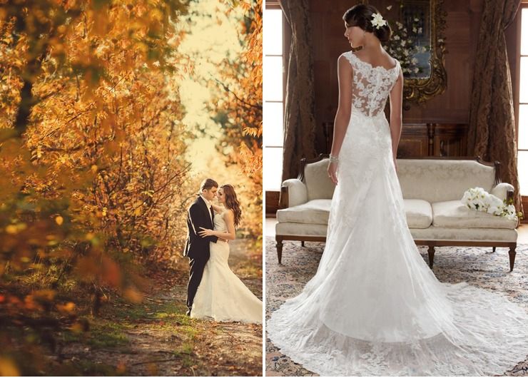 Wedding dresses in Autumn