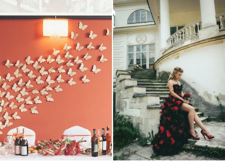 Themed red real weddings