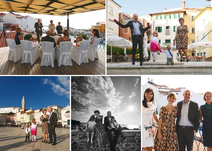 Gerda and Michael's wedding in Piran, on the Slovenian coast; Photos: Uroš Čuden