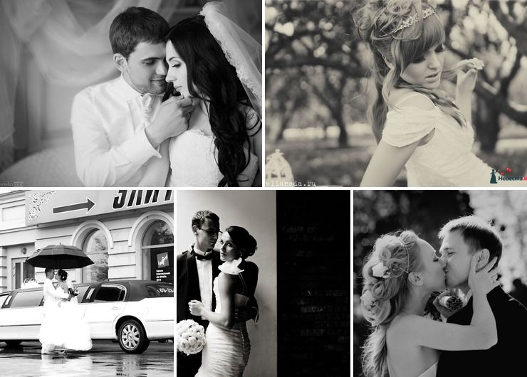 Black & white wedding photos