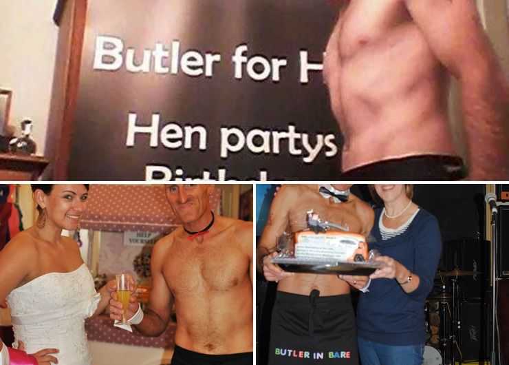 Butler for hen parties 