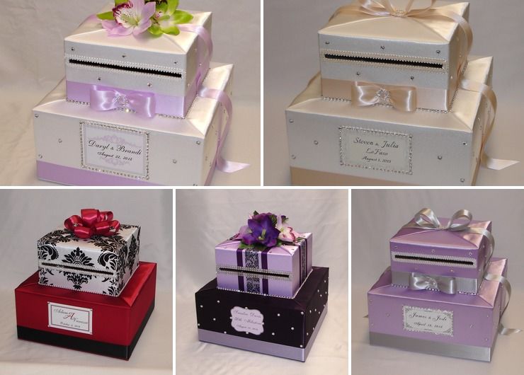 2 Tier custom made Wedding Card Boxes