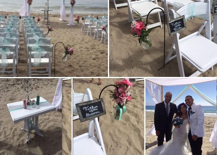 Marissa & Juan Laris- Beach Wedding Ceremony