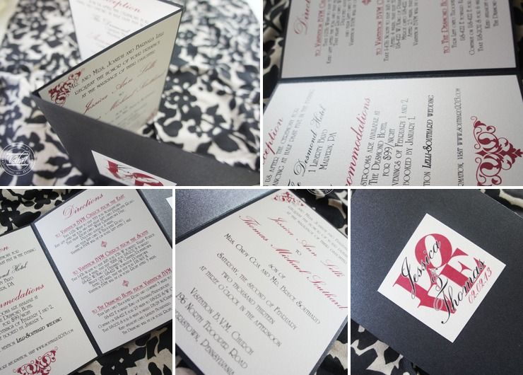 Z-Card Wedding Invitation Set