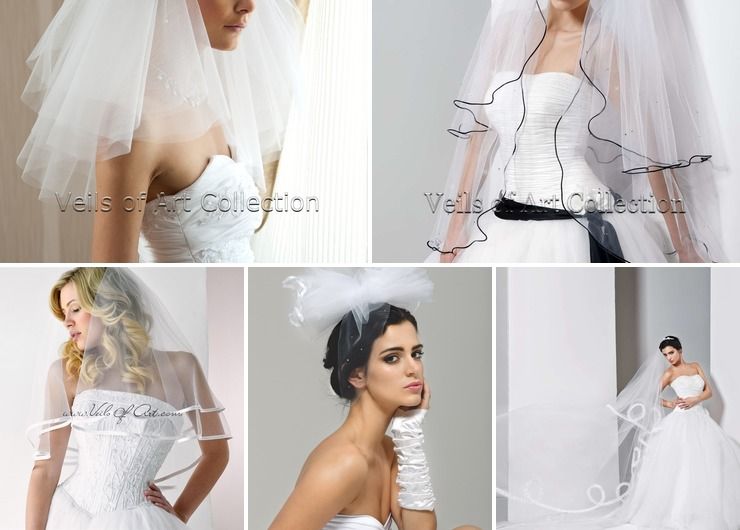 "Veils of Art" wedding veils