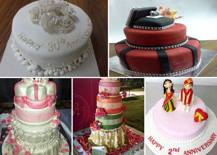 Engagement, Wedding & anniversary Cakes