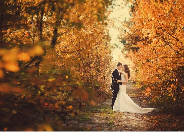 Autumn brown real weddings