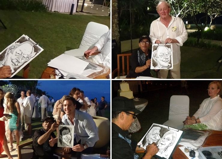 Live Caricature on the Wedding Event