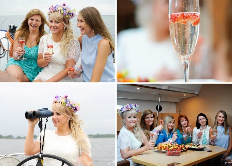 Bachelorette party on a luxury sailing yacht in Tallinn