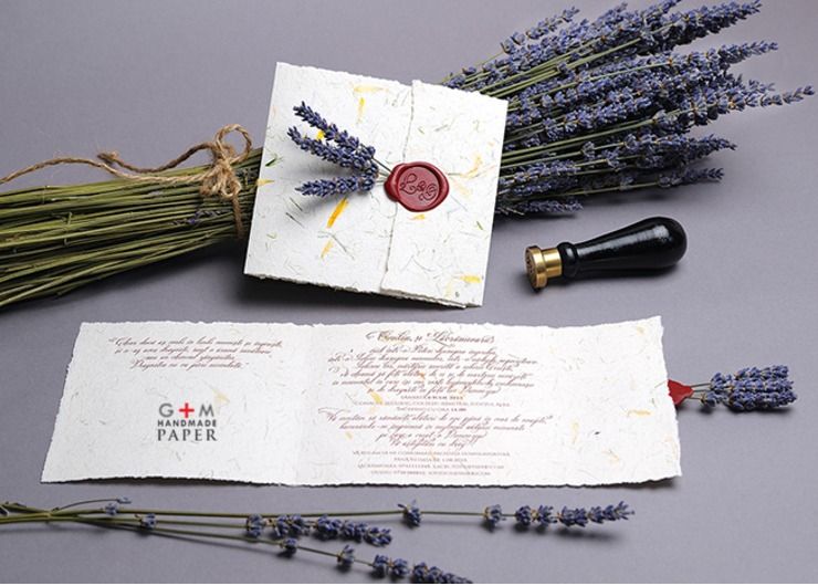 Lavender invitations