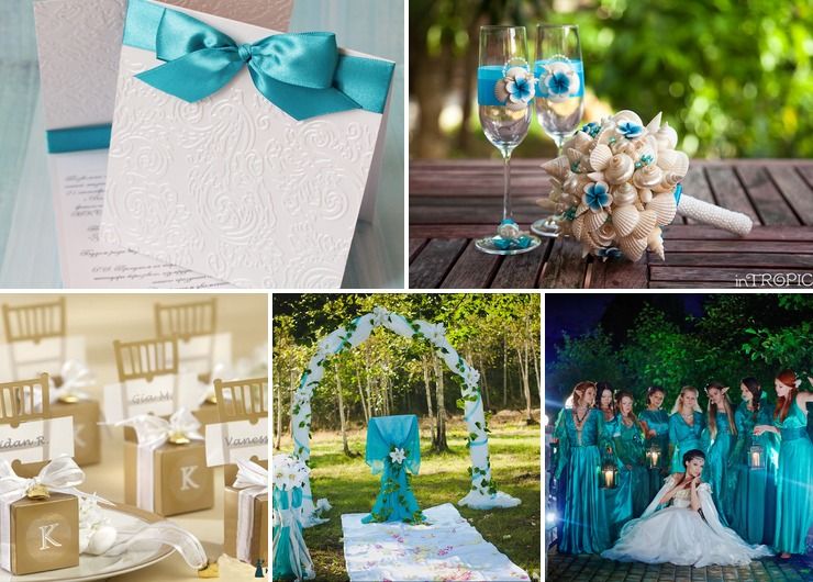Real weddings Blue in Summer Rustic