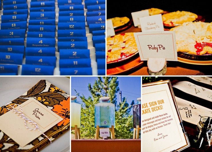 Wedding souvenirs, signage, and papery