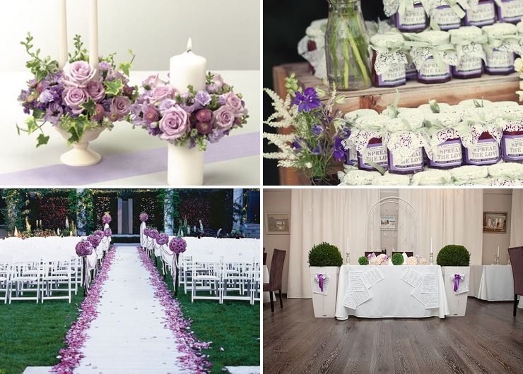 French purple wedding favours