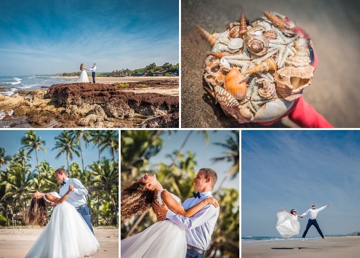 Classic wedding in Goa wich ocean details . Daniel & Zarina