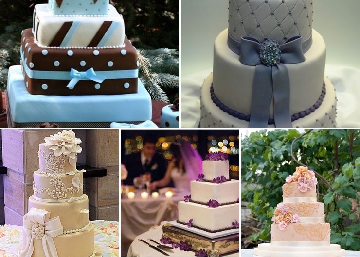 English pink wedding cakes