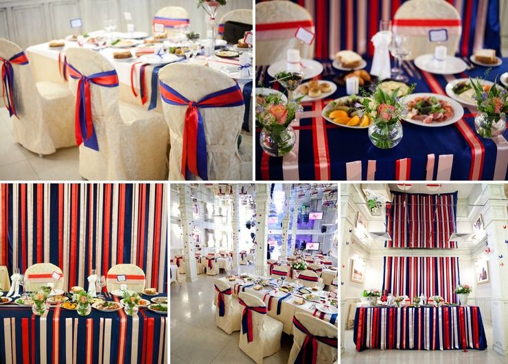 Red and Blue Decor