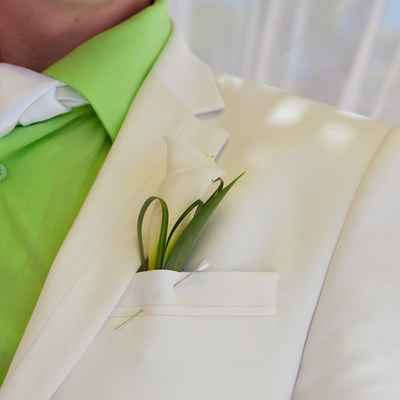 Green buttonhole