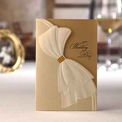 English ivory wedding invitations