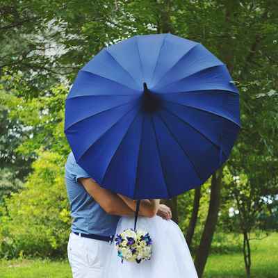 Blue bridal style