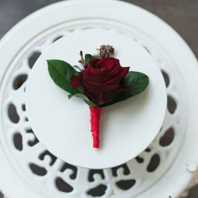 Red buttonhole