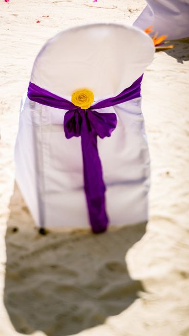 Beach yellow wedding ceremony decor Beach yellow wedding ceremony decor