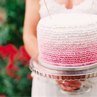 French pink wedding cakes