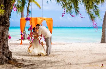 Beach pink real weddings