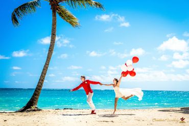 Beach red real weddings