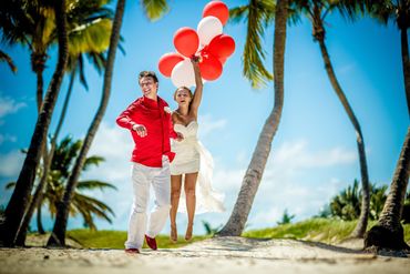 Beach red real weddings