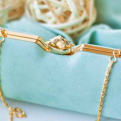 Blue wedding accessories