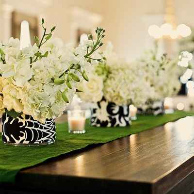 Green wedding floral decor