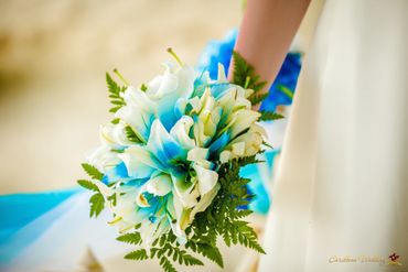 Ivory lilly wedding bouquet