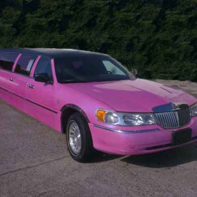 Pink wedding transport