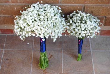 White hydrangea wedding bouquet