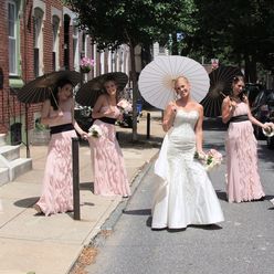 Ivory bridesmaids