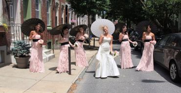 Ivory bridesmaids