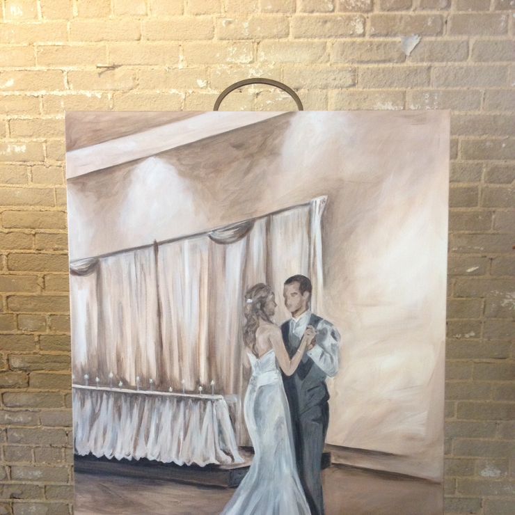 Live wedding paintings