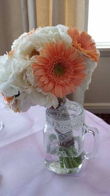 Gerbera wedding bouquet
