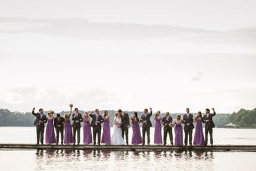Purple wedding photo session ideas