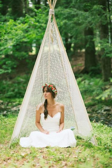Rustic white lace wedding dresses