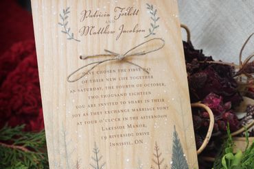 Winter wedding invitations