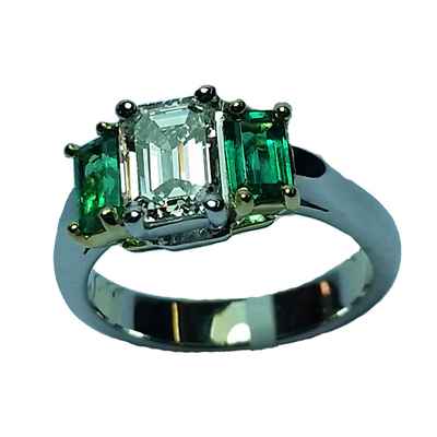 Green wedding rings