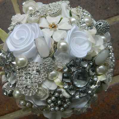 Grey alternative wedding bouquet