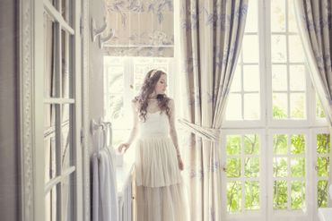 Overseas closed wedding dresses