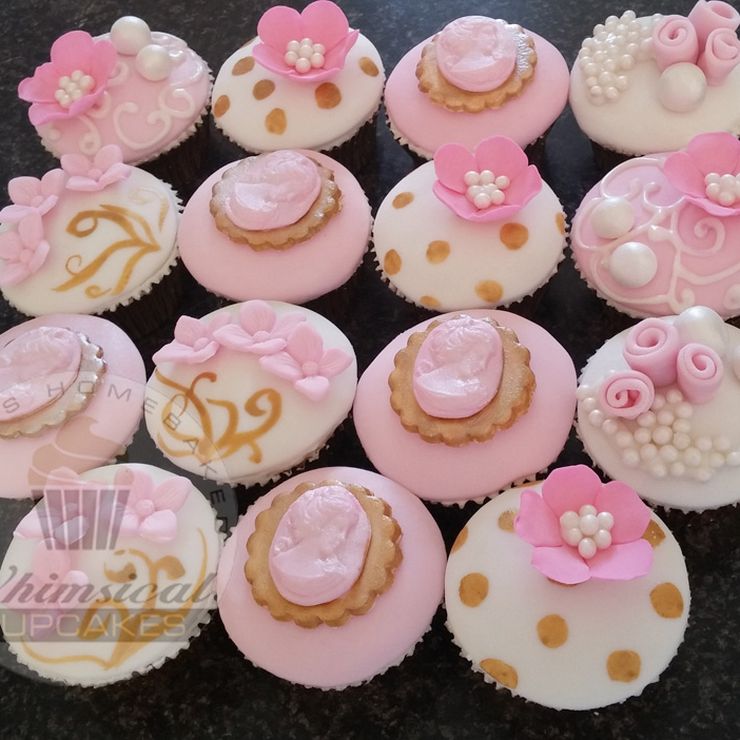 Various Whimsical Cupcakes made for Whimsical Weddings