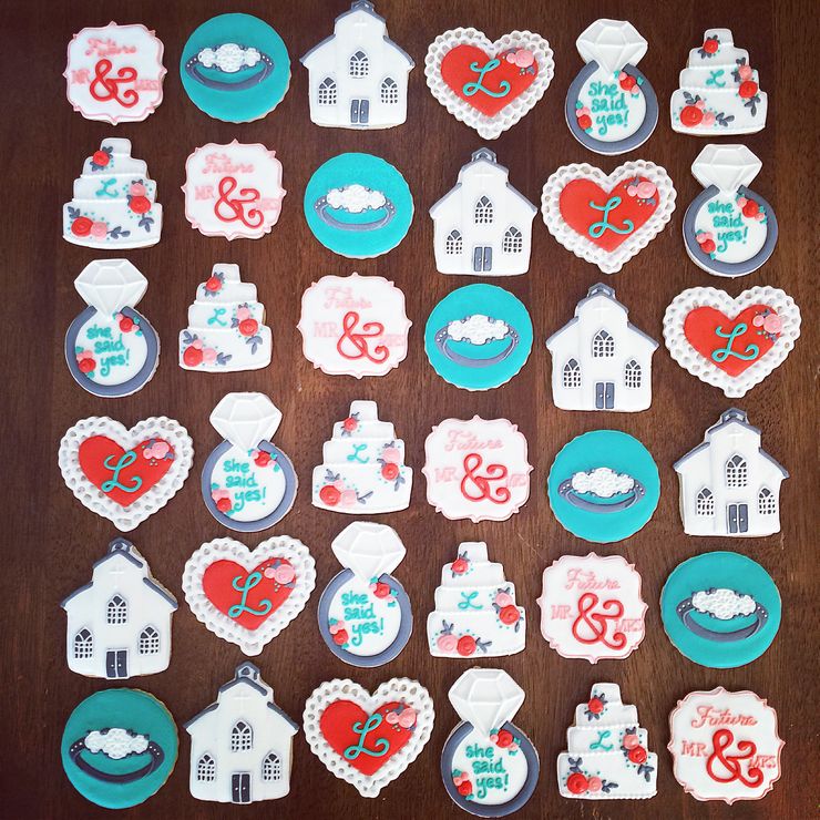 Engagement party cookies