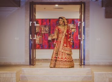 Ethnical red long wedding dresses
