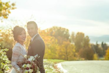 Autumn outdoor wedding photo session ideas