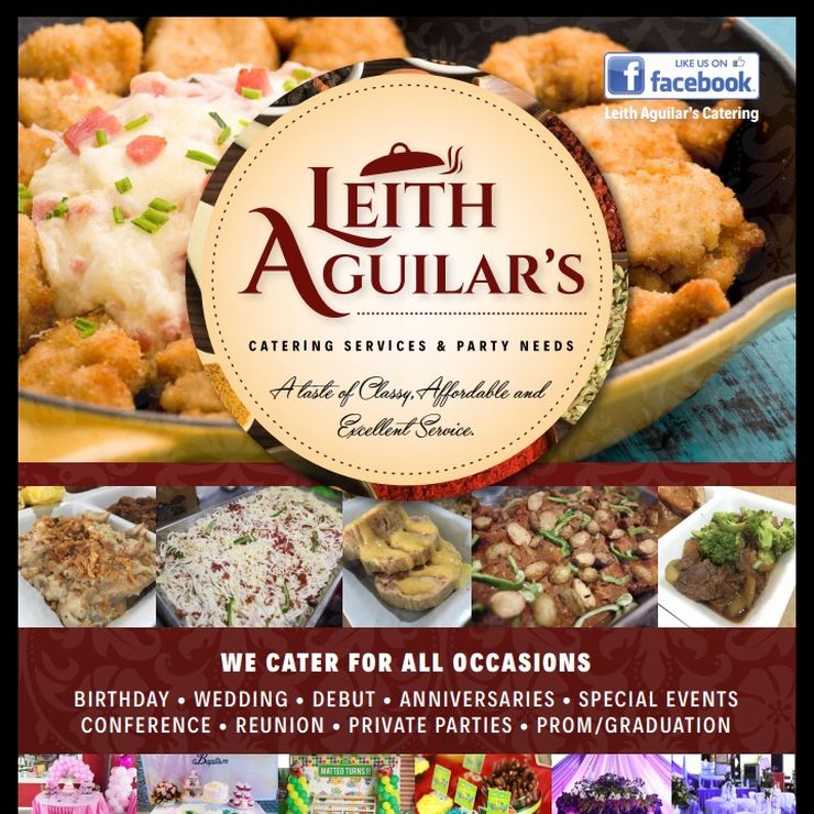 Leith Aguilar's Catering flyer