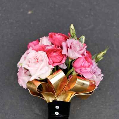 Black rose wedding bouquet